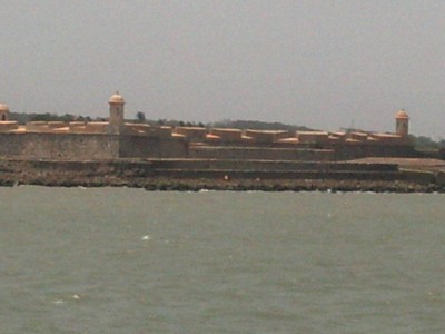 Vista del Castillo de San Carlos desde la Embarcación